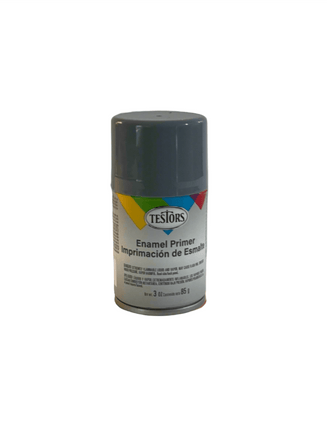 Testors Enamel Semi Gloss Gray Primer 1237 3oz Spray Can Spray Paint Testors 