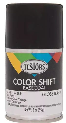 Testors Colorshift Black Basecoat 3 oz Spray Can 340912