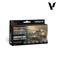 Vallejo WWII American Armour & Infantry Paint Set #70203