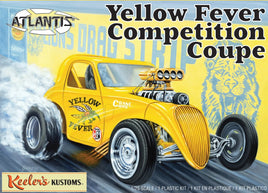 Keelers Kustom's Yellow Fever Competition Coupe 1/25 13101 Model Kit Scale Model Kits Atlantis Models 