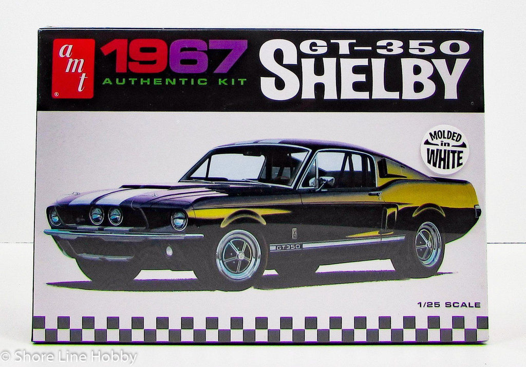 1967 Shelby GT-350 Ford Mustang AMT 800 1/25 New Car Model Kit - Shore Line Hobby