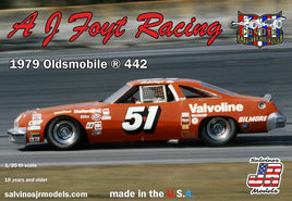 Salvinos A J Foyt Racing 1979 Oldsmobile® 442 Race Car Plastic Model Kit 1:25 Race Car Model Kits Salvino JR Models 