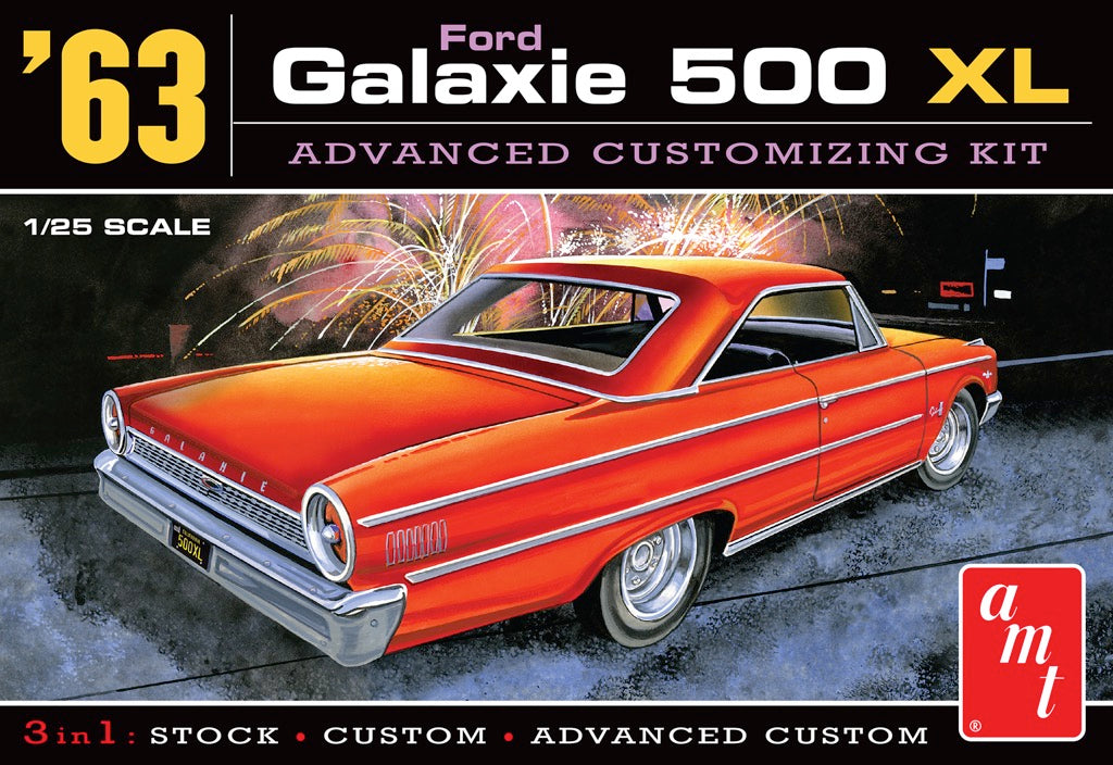 1963 Ford Galaxie 500 XL Advanced Customizing Kit (3 in 1) 1/25 AMT Models 1186 - Shore Line Hobby