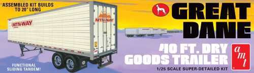 AMT Great Dane Dry Goods Semi Trailer 1:25 1185 Plastic Model Kit