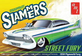 AMT 1958 Plymouth Fury Street Slammers 1:25 Snap Assembly Plastic Model Kit - Shore Line Hobby