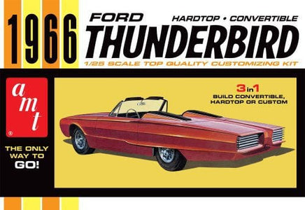 AMT 1966 Ford Thunderbird Hardtop/Convertible 1:25 Scale 1328 Model Kit Car Model Kit AMT 