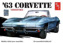 AMT 1963 Chevy Corvette Convertible 1:25 1335 Plastic Model Kit Car Model Kit AMT 