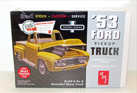 1953 Ford Pickup Truck New Plastic Model Kit AMT 882 1/25 - Shore Line Hobby