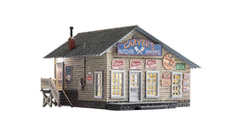 Woodland Scenics Carver's Butcher Shoppe - HO Scale - Built-Up Model Train Accessories Woodland Scenics 