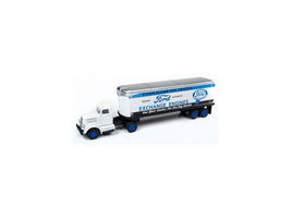 Ford Exchange Engines White WC22 tractor/trailer set HO 31189 Diecast Model Classic Metal Works 