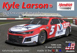 Salvinos Kyle Larson NASCAR Next Gen 2022 Chevy Camaro ZL1 Hendrick #5 1:24 Plastic Model Kit Race Car Model Kits Salvino JR Models 