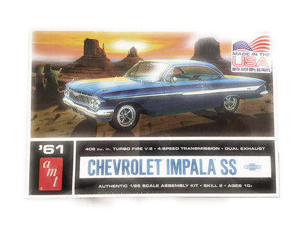 AMT 1961 Chevy Impala SS 1/25 1013 Plastic Model Kit Car Model Kit AMT 