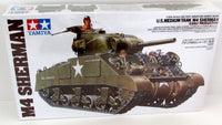 M4 Sherman Tank Tamiya #35190 1/35 Scale New Armor Model Kit WWII - Shore Line Hobby