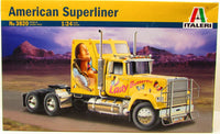Italeri American Superliner 3820 1/24 New Plastic Truck Model Kit - Shore Line Hobby