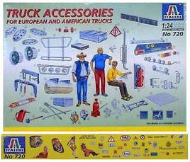 Italeri 1:24 Truck Accessories 720 Plastic Model Kit - US & European Trucks Truck Model Kit Italeri 