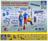 Italeri 1:24 Truck Accessories 720 Plastic Model Kit - US & European Trucks - Shore Line Hobby