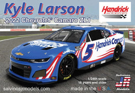 Salvinos Kyle Larson 2022 Chevy Camaro ZL1 1:24 Plastic Model Kit Race Car Model Kits Salvino JR Models 