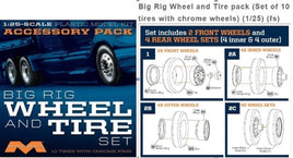Moebius Big Rig Wheel & Tire Set 1/25 #1010 Plastic Model Kit Moebius Models 