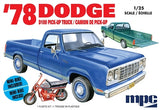 1978 Dodge D100 Custom Pickup with Minibike 1/25 MPC 901 - Shore Line Hobby