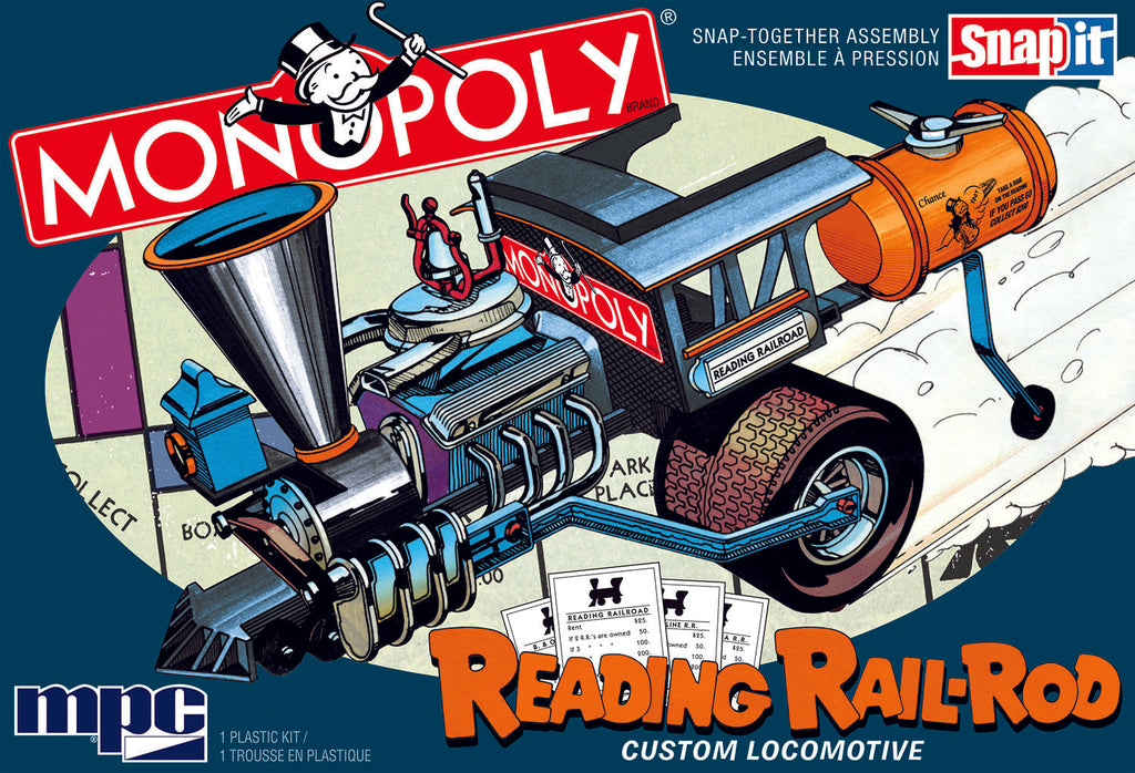 Monopoly Reading Rail-Rod Custom Locomotive Snap-Kit 945 Model Kit