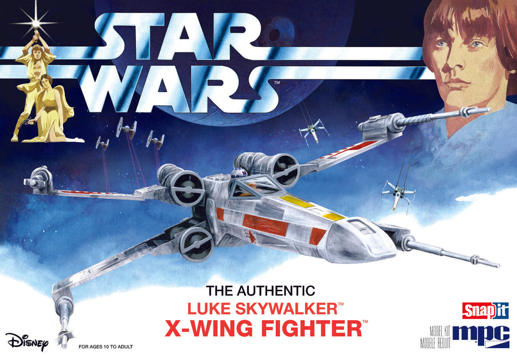 Star Wars Authentic Luke Skywalker X-Wing Fighter 1:63 948 Plastic Model Kit