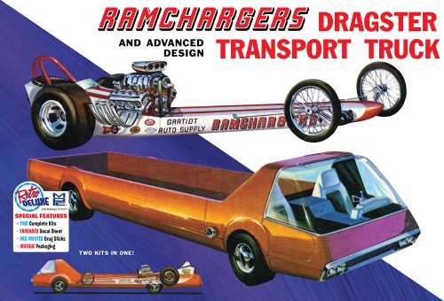 MPC Ramchargers Dragster & Transporter Truck 1/25 970 Model Kit - 2 Kits