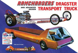 MPC Ramchargers Dragster & Transporter Truck 1/25 970 Model Kit - 2 Kits Race Car Model Kits MPC 