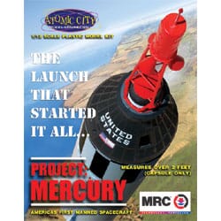 MRC Project Mercury Manned Spacecraft 62001 1/12 Plastic Model Kit - Shore Line Hobby