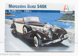 Mercedes-Benz 540K Italeri 3701 1/24 New Car Model Kit - Shore Line Hobby