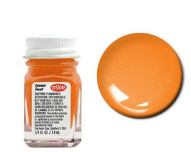 Testors 1127 1/4 Oz Bright Orange Gloss Enamel Hobby Paint Paint Testors 