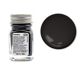 Testors 1139 1/4 Oz Semi Gloss Black Enamel Hobby Paint Paint Testors 