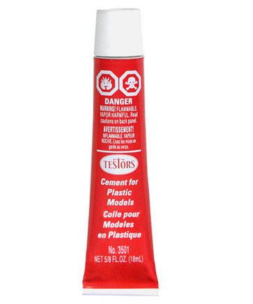 Testors Cement for Plastic Models 5/8 fl oz 3501 Glue Modeling Accessories Testors 