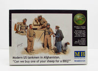 US Tankmen in Afghanistan Master Box 1/35 New Plastic Model Figure Kit - Shore Line Hobby