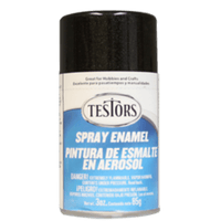 Testors 1254 Black Metallic Spray Enamel 3 oz Can Paint Spray Paint Testors 