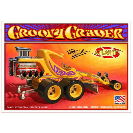 Atlantis Models Tom Daniel Groovy Grader Plastic Model Kit 1/24 5697 Plastic Model Kit Atlantis Models 