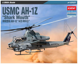 Academy USMC AH-1Z 'Shark Mouth' 1/35 12127 Helicopter Plastic Model Kit - Shore Line Hobby