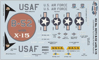 Atlantis Models Boeing B-52 with X-15 Plastic Model Kit 1/175 273 Plastic Model Kit Atlantis Models 