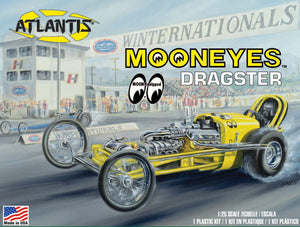 Atlantis Models Mooneyes Dragster 1/25 H1223 Plastic Model Kit