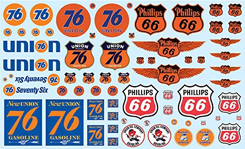 Phillips 66 and Union 76 Trucking Decals for 1/25 Scale Models by AMT MKA032 - Shore Line Hobby