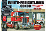 AMT White Freightliner 2-in-1 SD/DD Cabover 1046 1/25 Model Building Kit - Shore Line Hobby