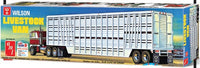 Wilson Livestock Van Trailer 1/25 AMT Models 1106 Plastic Model Kit - Shore Line Hobby