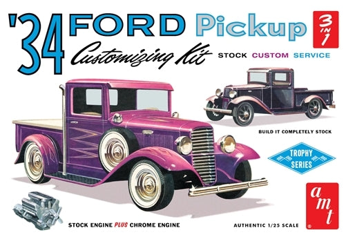 1934 Ford Pickup Truck Customizing Kit 1/25 AMT Models - Shore Line Hobby
