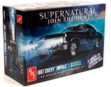 AMT 1967 Chevy Impala 4-Door Supernatural Night Hunter TV Show Model Kit Replica - Shore Line Hobby