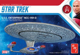 AMT Star Trek USS Enterprise-D 1:2500 Plastic Model Kit Snap Together 1126 - Shore Line Hobby