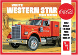 AMT 1160 1/25 White Western Star Semi Tractor Coca-Cola Plastic Model Kit - Shore Line Hobby