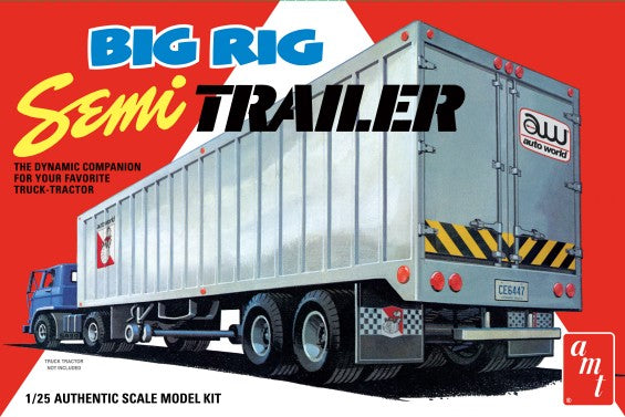 AMT Big Rig Semi Trailer 1/25 1164 Plastic Model Kit - Shore Line Hobby