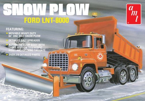 AMT Ford LNT-8000 Snow Plow Truck 1/25 Plastic Model Kit 1178 - Shore Line Hobby