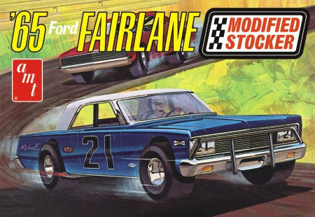 1965 Ford Fairlane Modified Stocker Race Car 1/25 1190 AMT Models - Shore Line Hobby