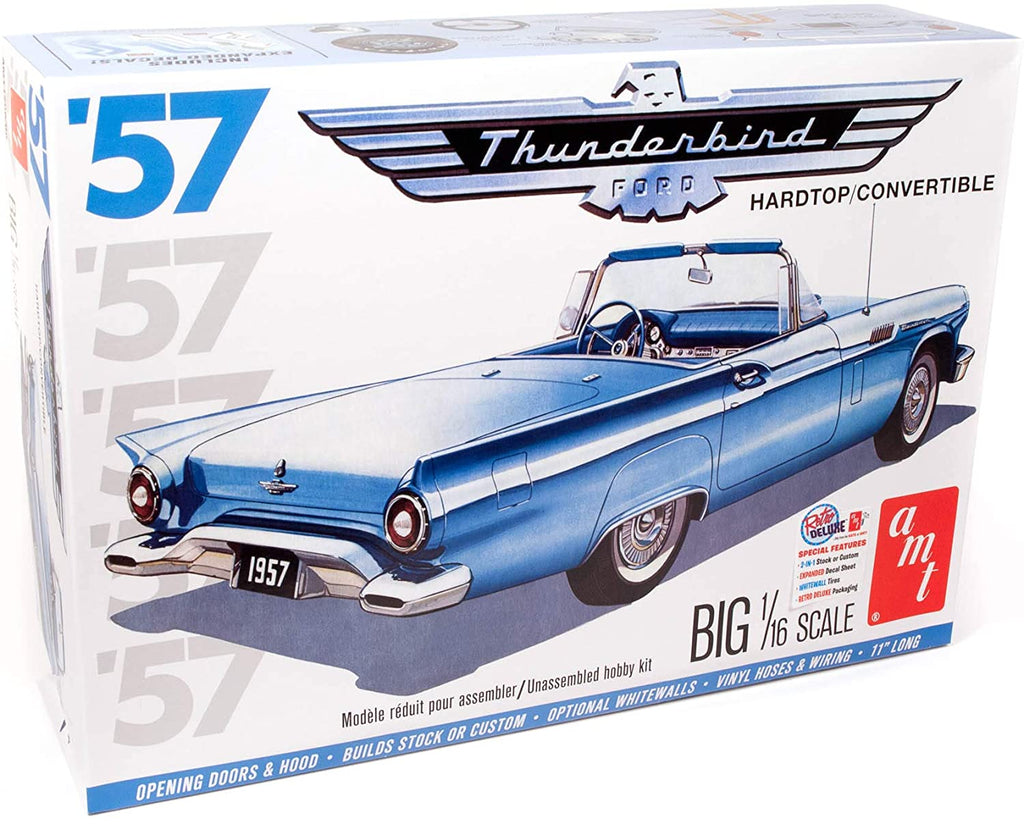 AMT 1957 Ford Thunderbird 1/16 1206 Plastic Model Kit - Shore Line Hobby