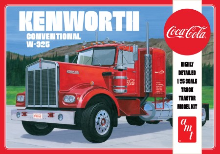 Kenworth W-925 "Coca Cola" Semi Tractor 1/25 1286 Plastic Model Kit